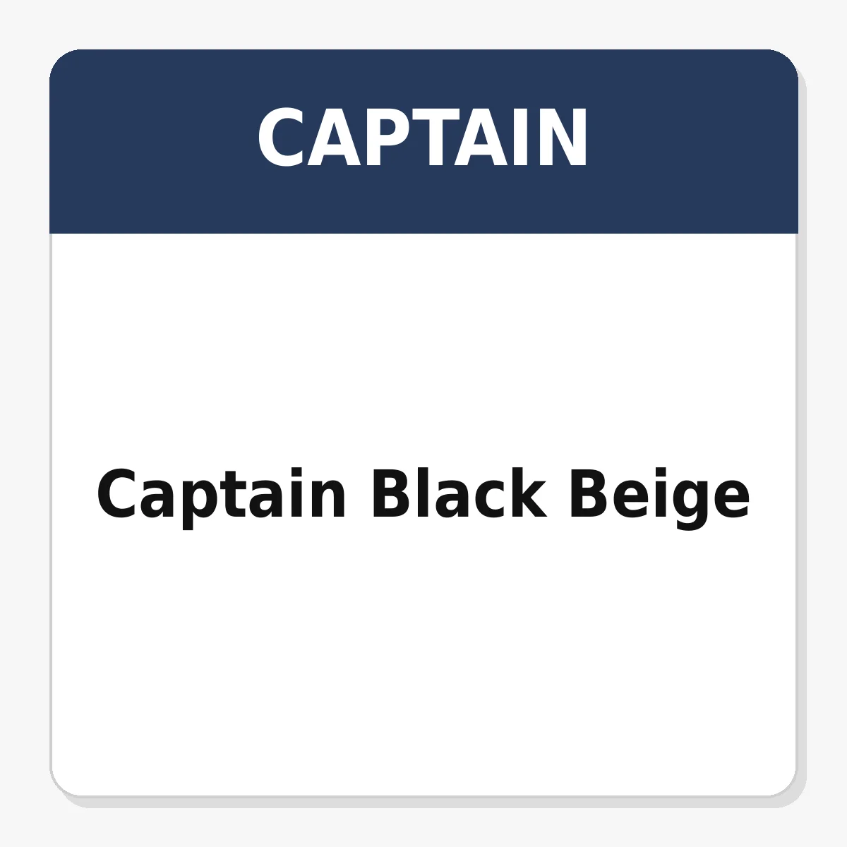 Captain Black Beige