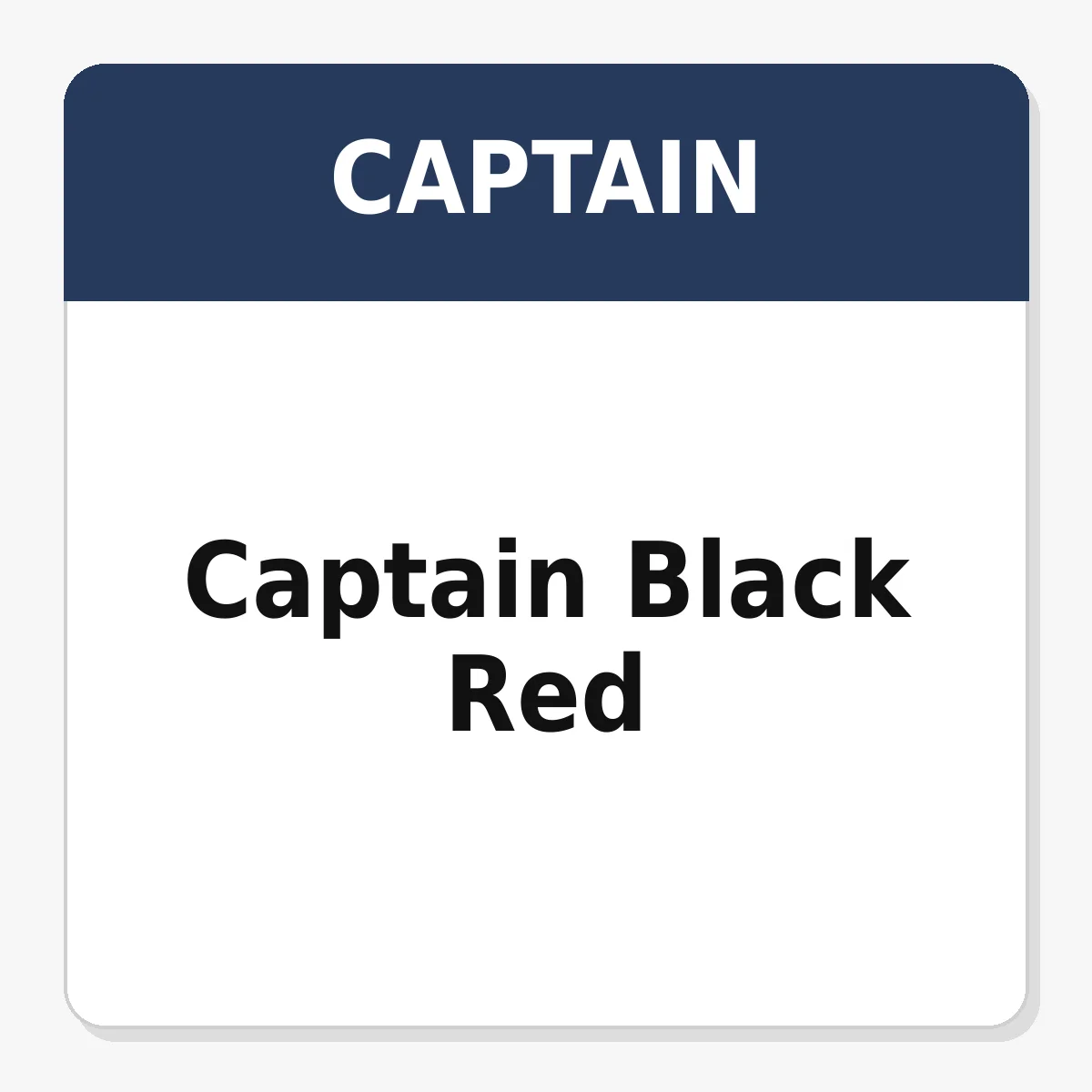 Captain Black Red