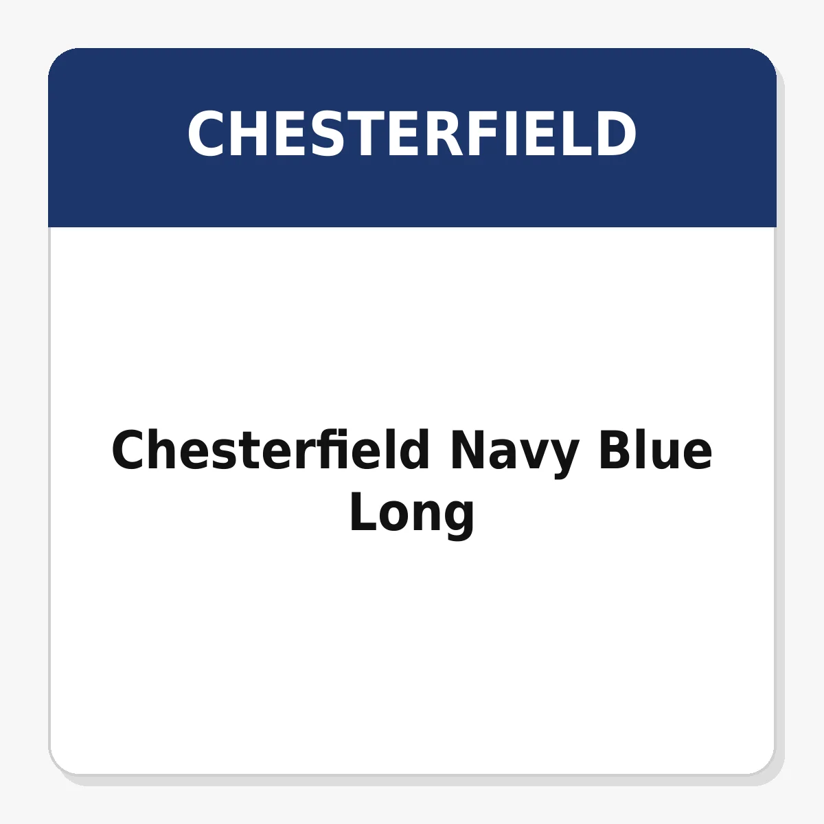 Chesterfield Navy Blue Long