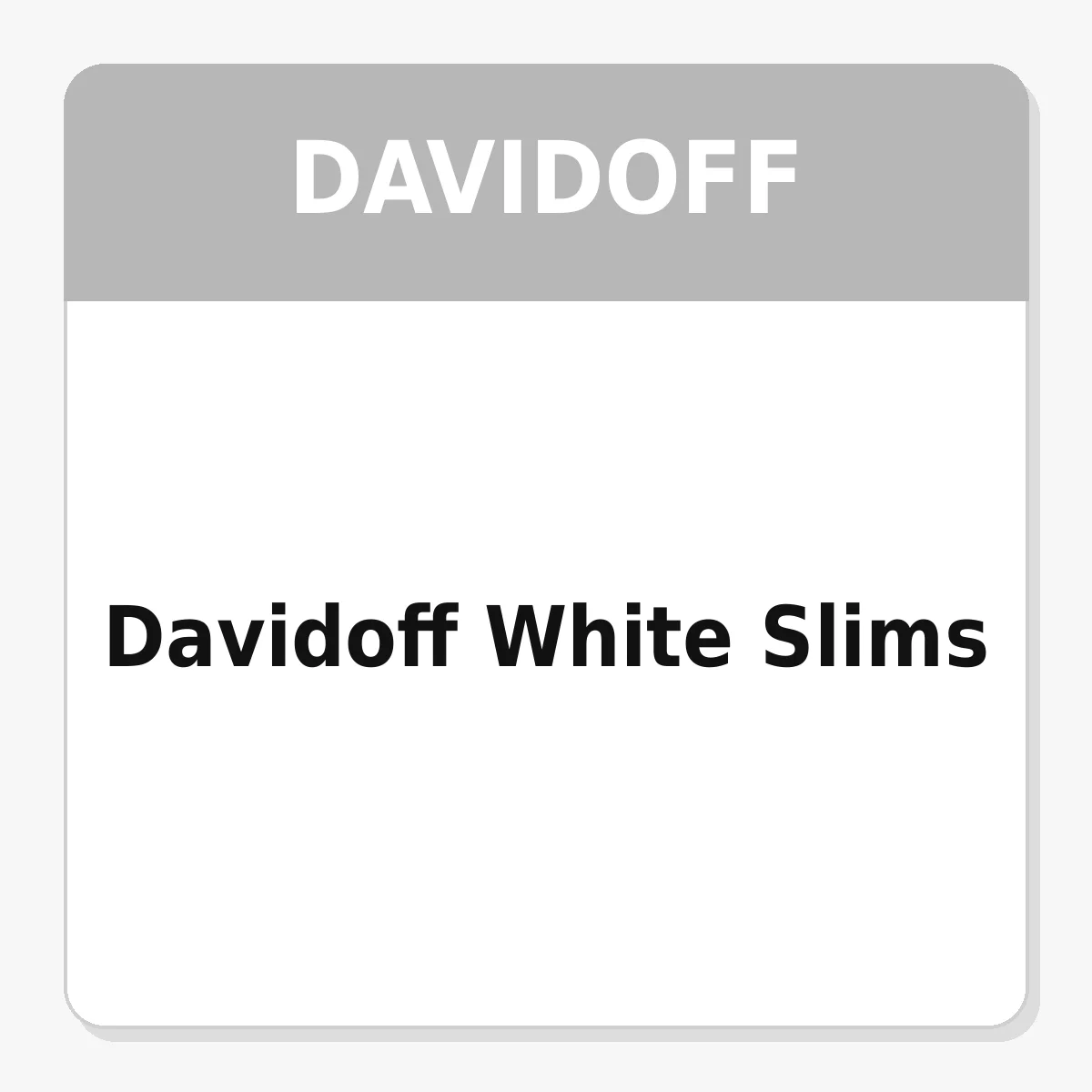 Davidoff White Slims