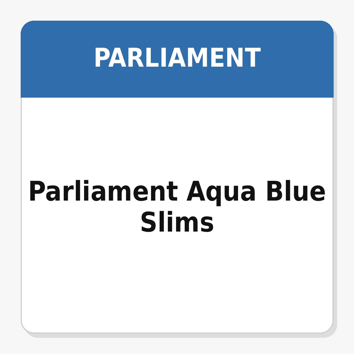 Parliament Aqua Blue Slims