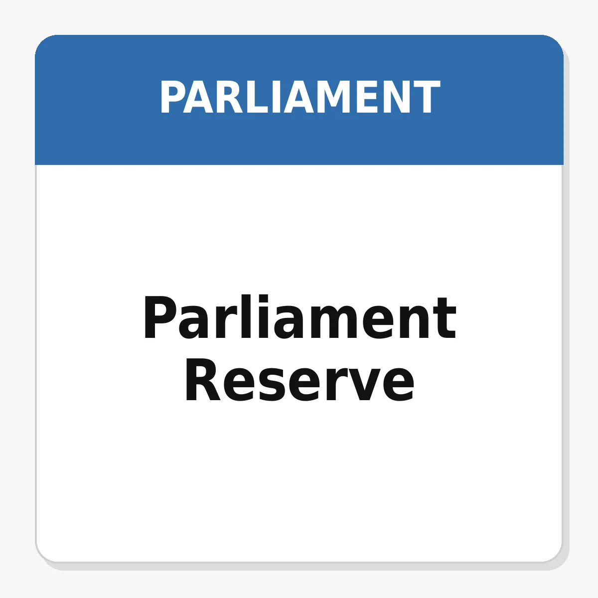 Parliament Reserve