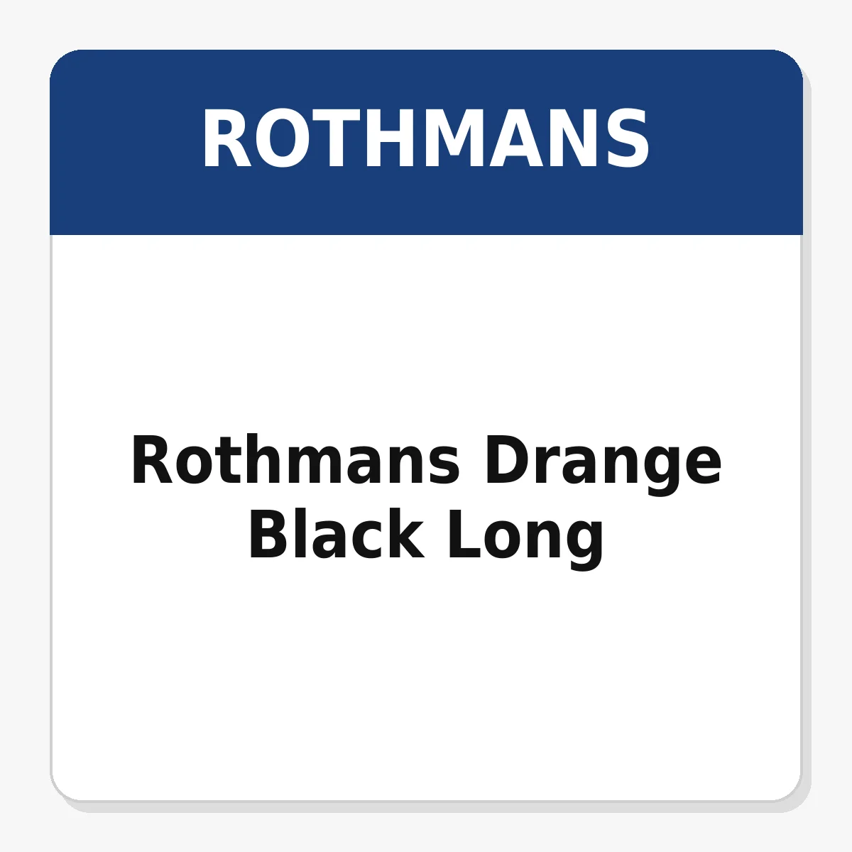 Rothmans Drange Black Long