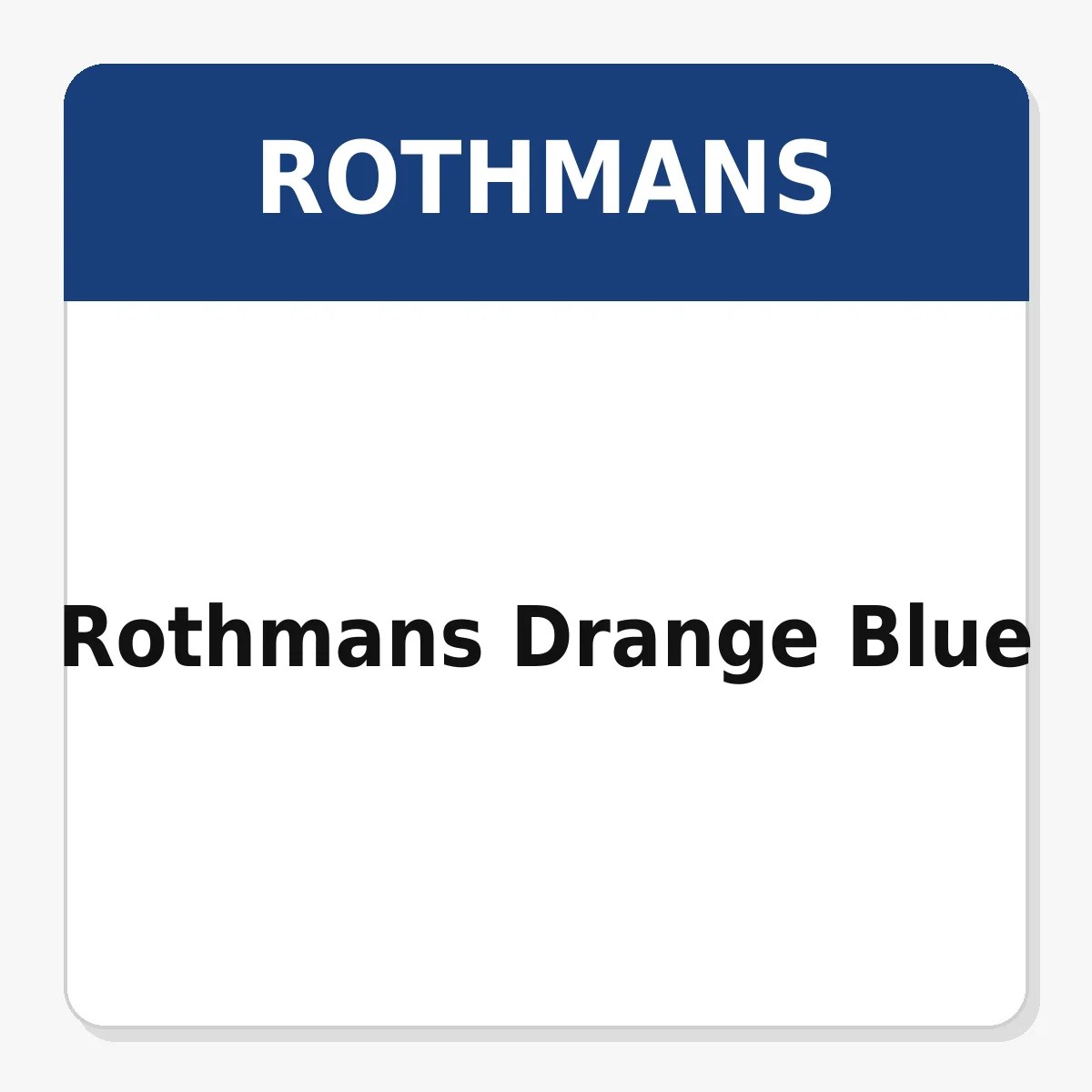 Rothmans Drange Blue