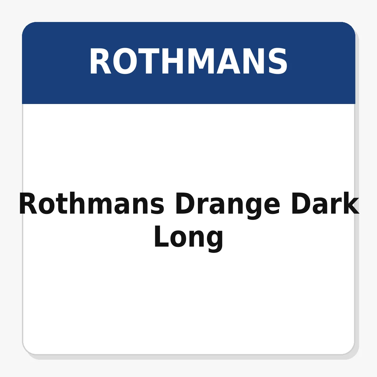 Rothmans Drange Dark Long