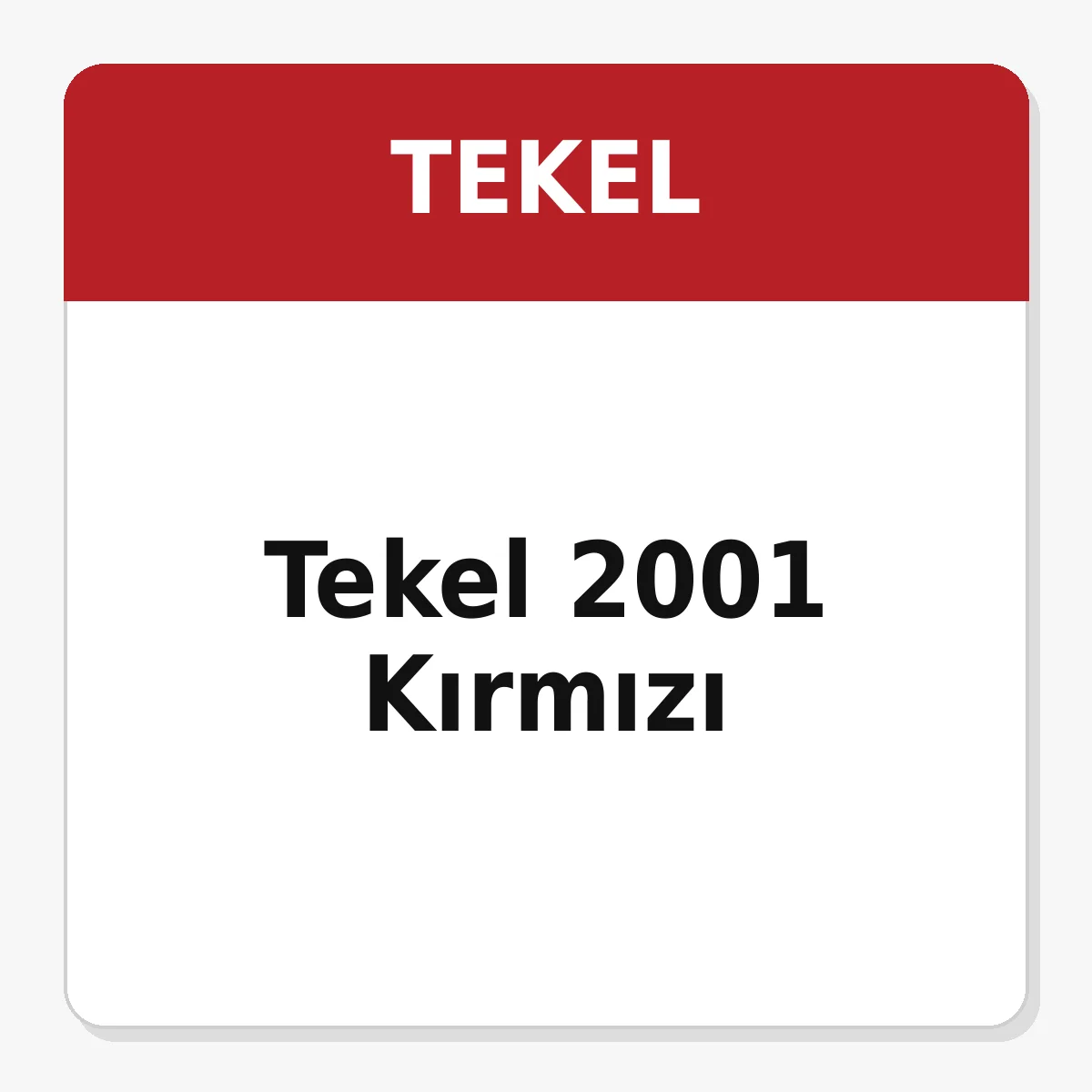 Tekel 2001 Kirmizi